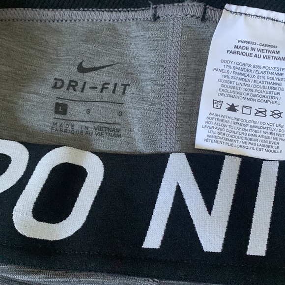 Nike Women's Pro Crop Tights Sz LG - Picture 6 of 6